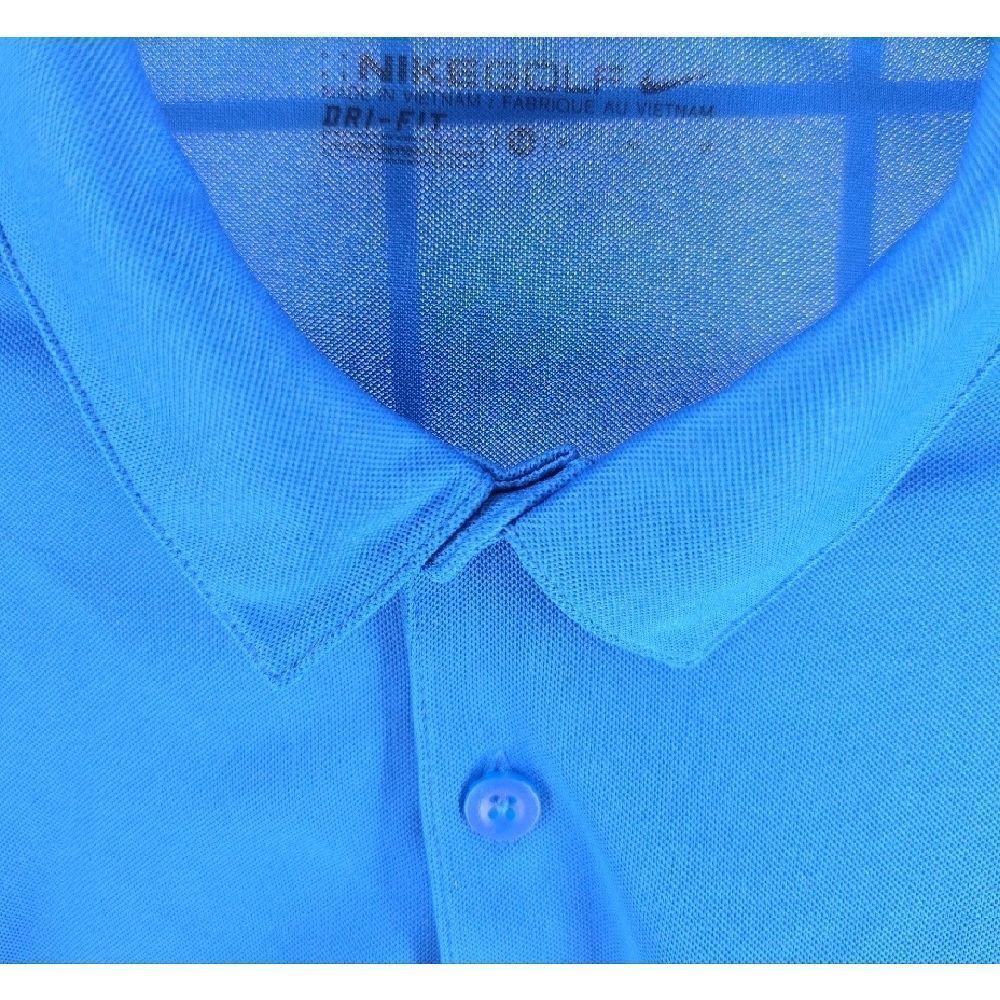 Nike Golf Men's Two-Tone Blue and Black Polo NEW Size M Dri-Fit - Picture 4 of 7